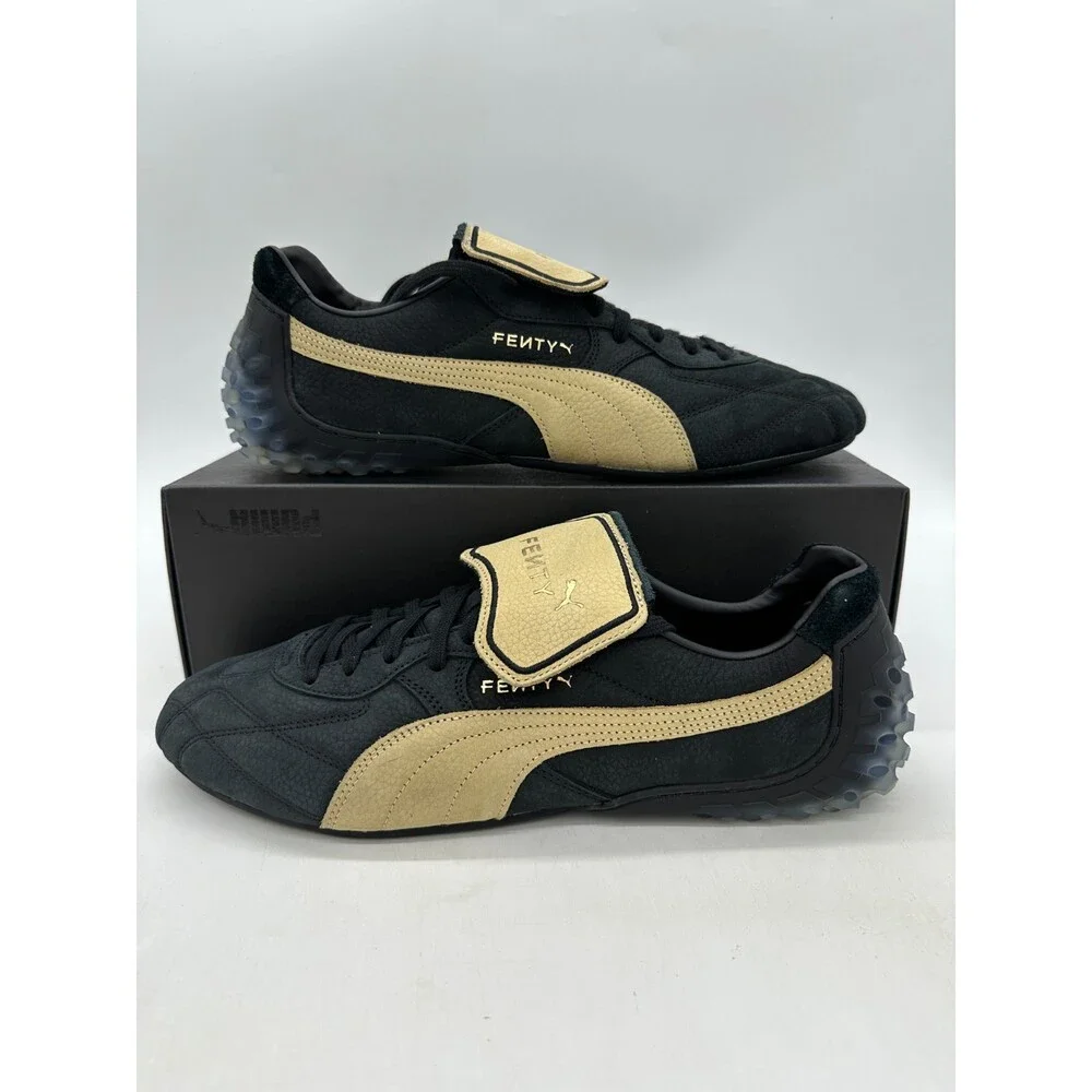 Puma Avanti LS x Fenty Men's size 13 Black Tan Suede Athletic Shoes 404778 01